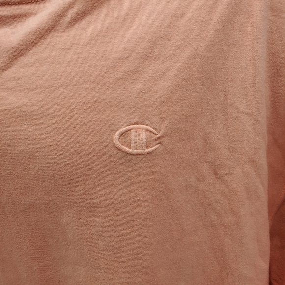 Champion Brand Classic Ombre Short Sleeve T-Shirt Men's 2XL Red Garment Washed - Picture 6 of 7